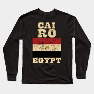 Flag of Egypt Long Sleeve T-Shirt
